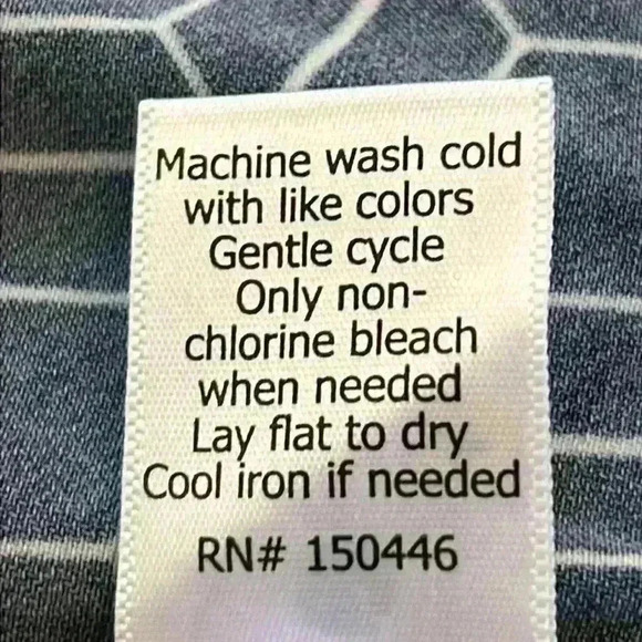 41 Hawthorn Dress Navy Women’s 1X Faux Wrap Midi Geometric Design - Picture 9 of 9